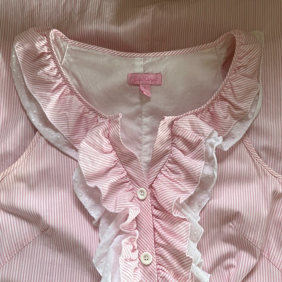 VGUC Lilly Pulitzer pink striped dress 6 - Picture 4 of 6